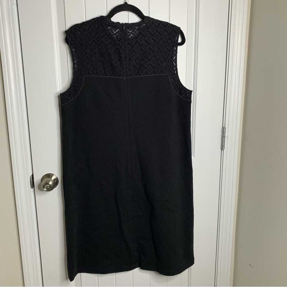 Lafayette 148 black lace shift dress size large m… - image 6