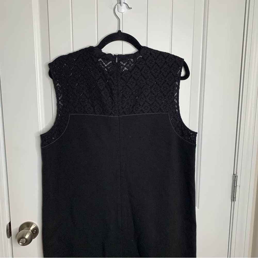 Lafayette 148 black lace shift dress size large m… - image 8