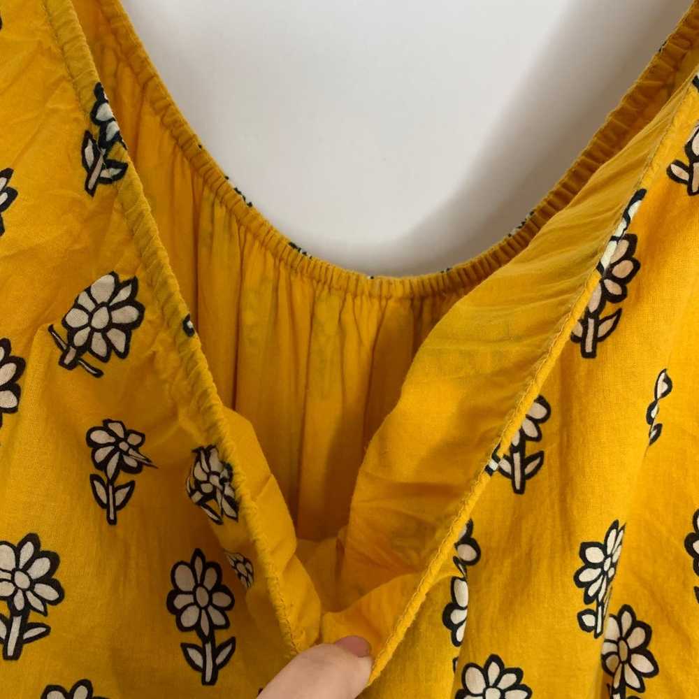 Rhode Resort Yellow Flower Frida Dress Womens Lar… - image 10