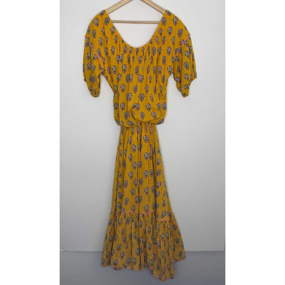 Rhode Resort Yellow Flower Frida Dress Womens Lar… - image 2