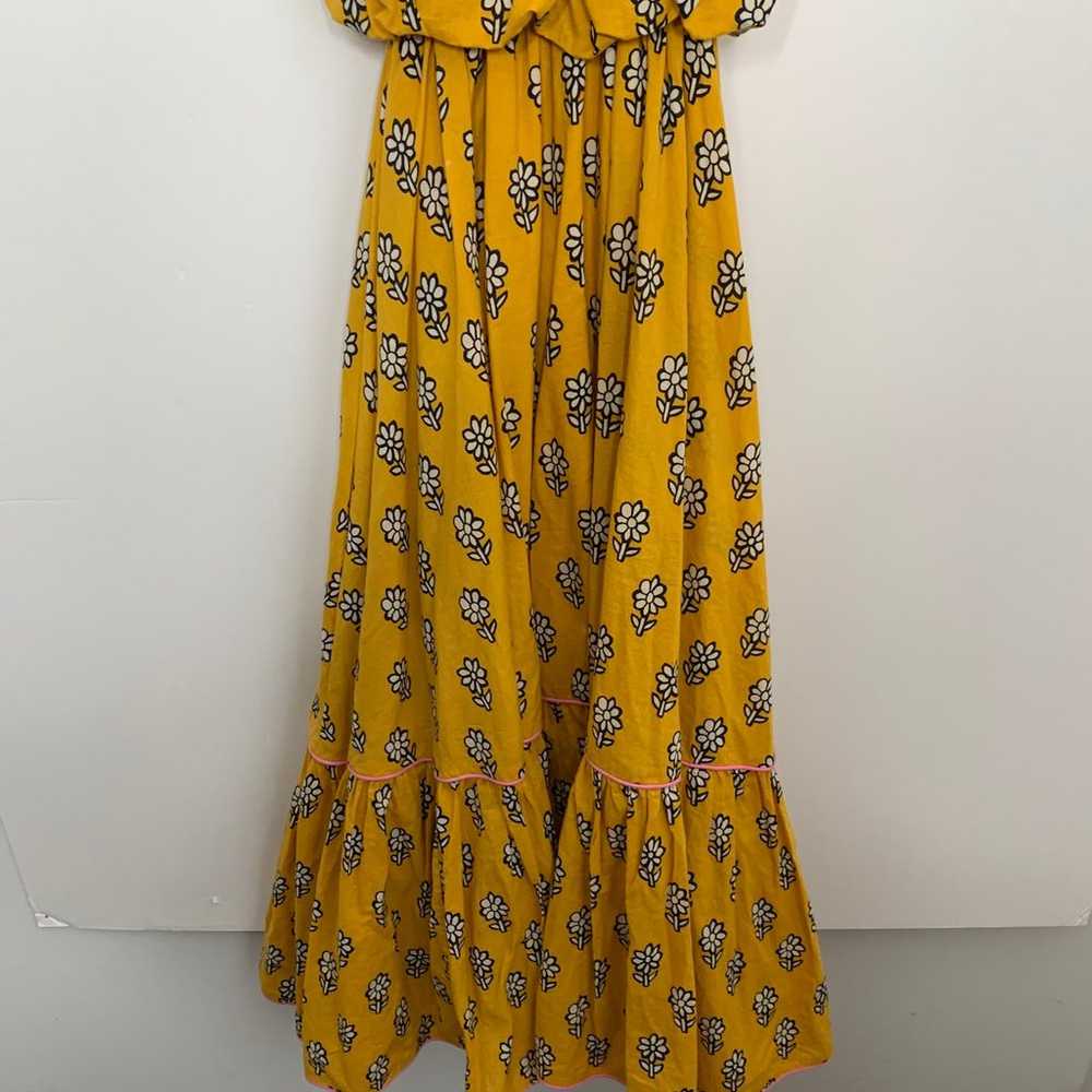 Rhode Resort Yellow Flower Frida Dress Womens Lar… - image 4