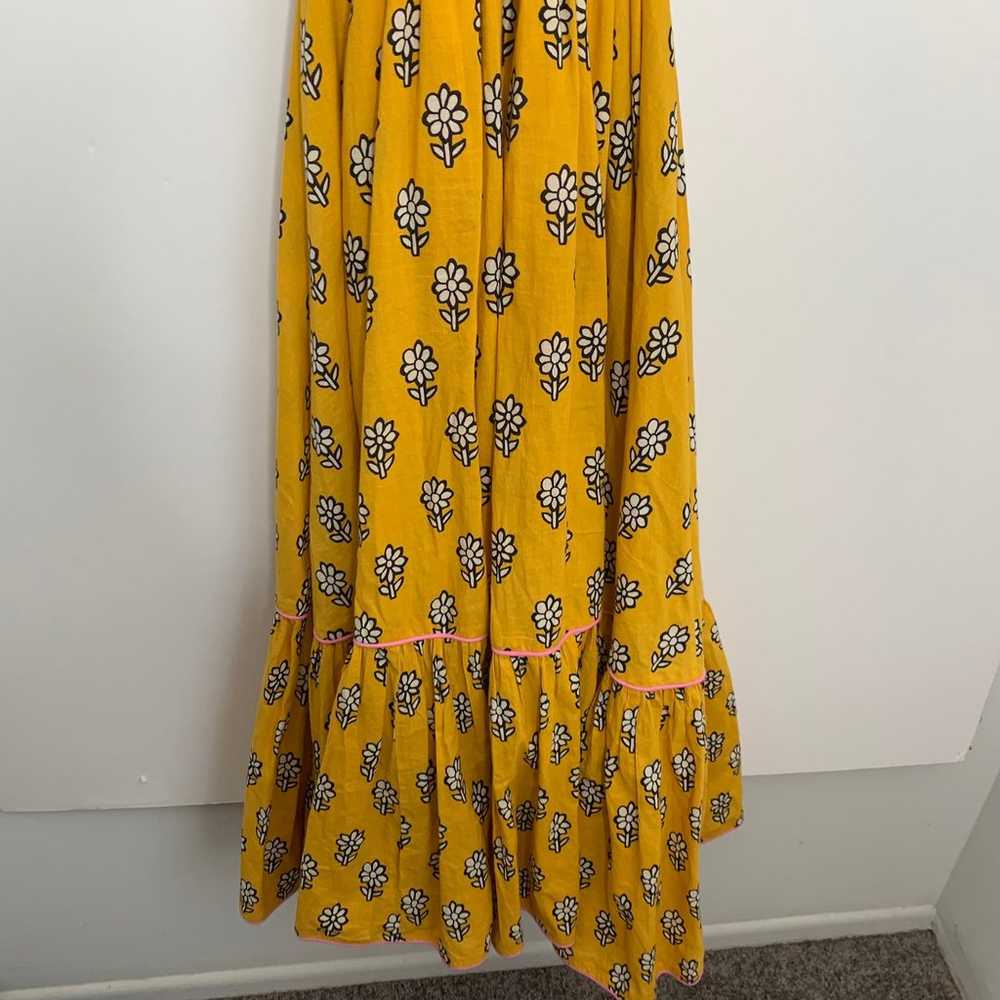 Rhode Resort Yellow Flower Frida Dress Womens Lar… - image 9