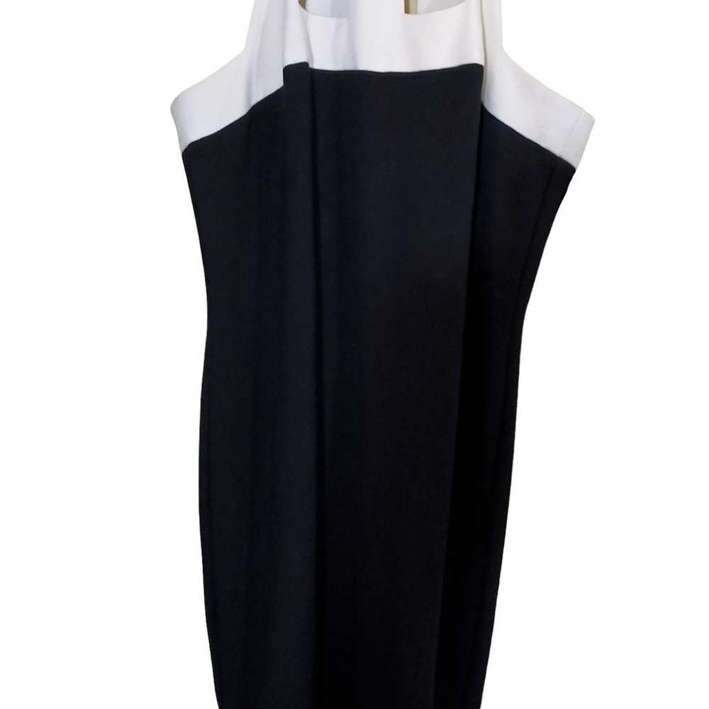 Trina Turk Sexy Black White Cut Out Cocktail Dres… - image 3