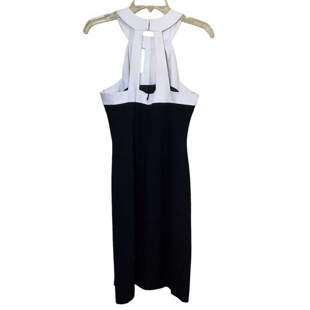 Trina Turk Sexy Black White Cut Out Cocktail Dres… - image 4