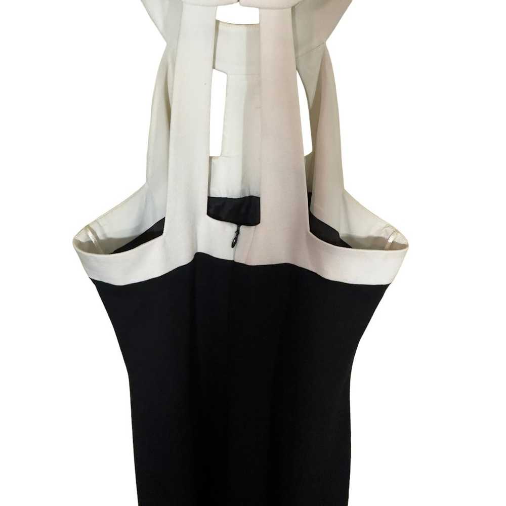 Trina Turk Sexy Black White Cut Out Cocktail Dres… - image 5