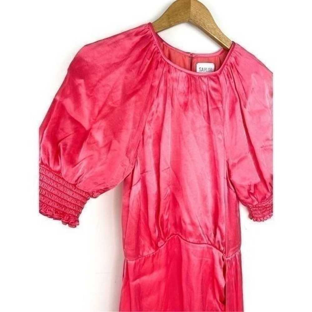 Saylor Zulu Pink Gathered Dress - image 4