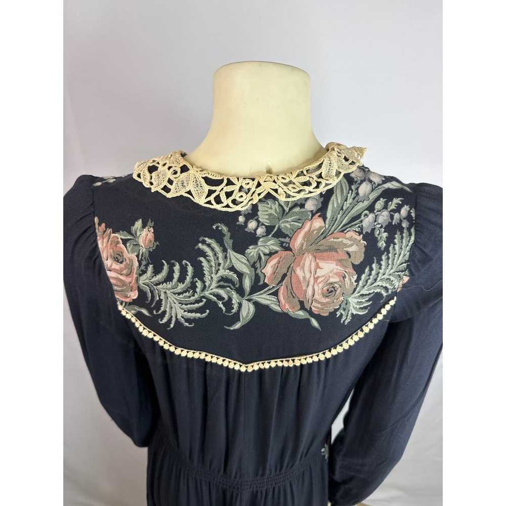Vintage Boho Dress, Cactus N.y.c Label, Black Hip… - image 11