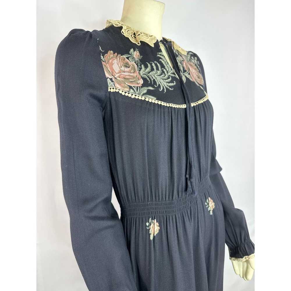 Vintage Boho Dress, Cactus N.y.c Label, Black Hip… - image 4
