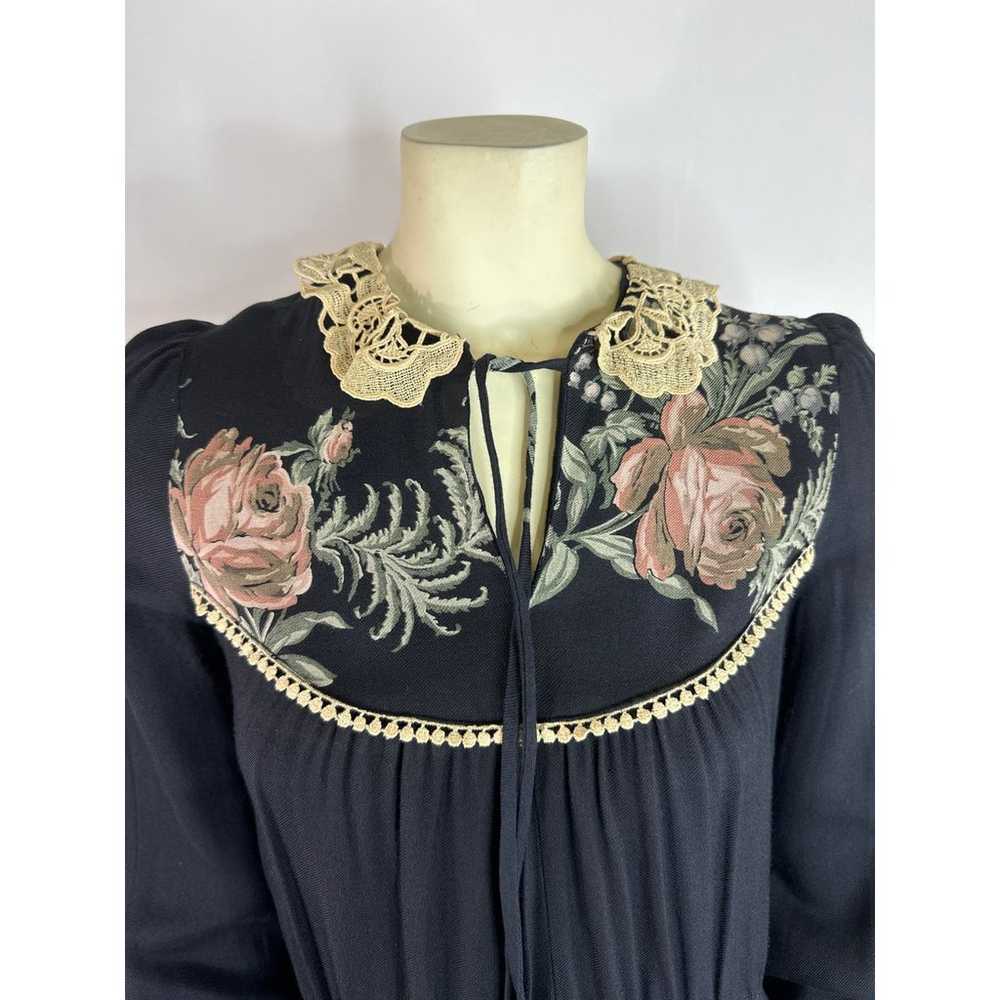 Vintage Boho Dress, Cactus N.y.c Label, Black Hip… - image 5