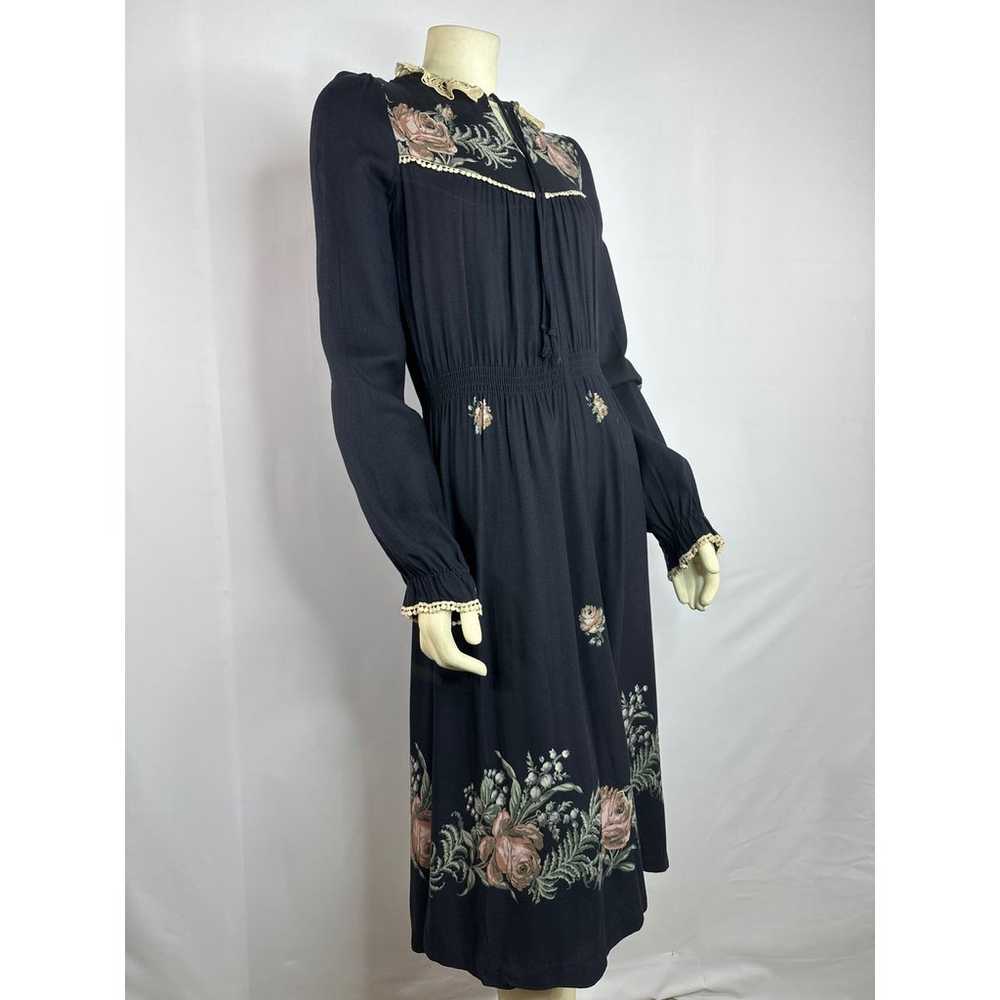Vintage Boho Dress, Cactus N.y.c Label, Black Hip… - image 6