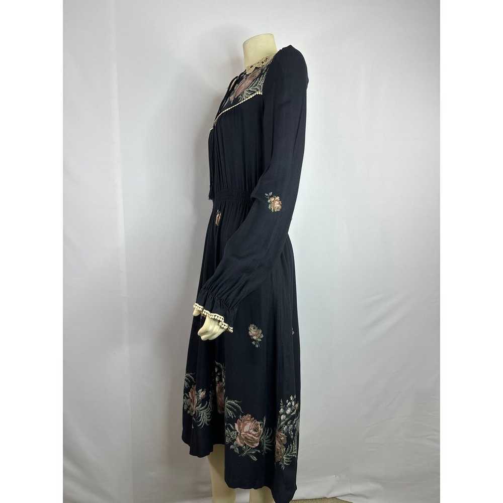 Vintage Boho Dress, Cactus N.y.c Label, Black Hip… - image 9