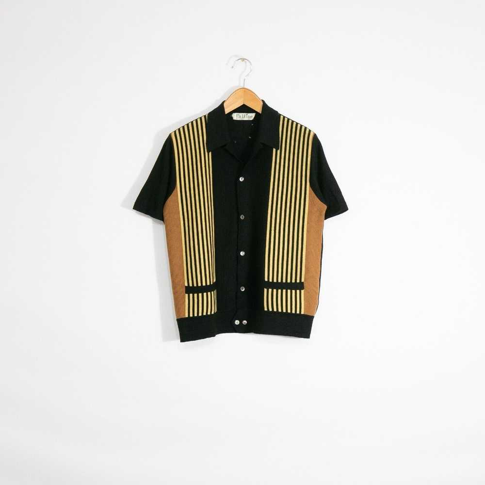 Vintage Vintage 50s Italian Knit Wool Button Up S… - image 1