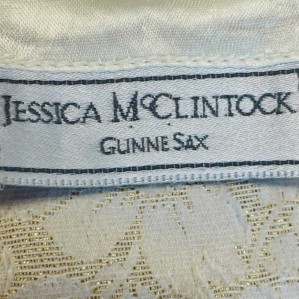 Jessica McClintock for Gunne Sax Cream Lace Elega… - image 11