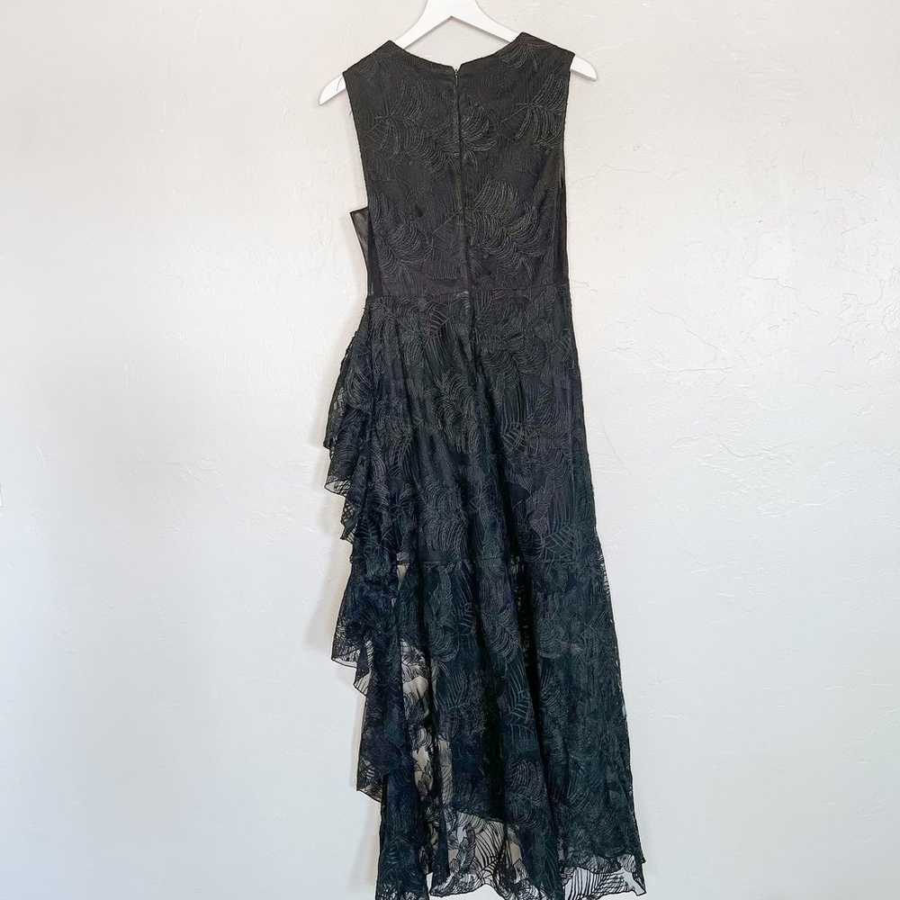 One33 Social Black Ruffle Palm Lace Maxi Dress si… - image 3