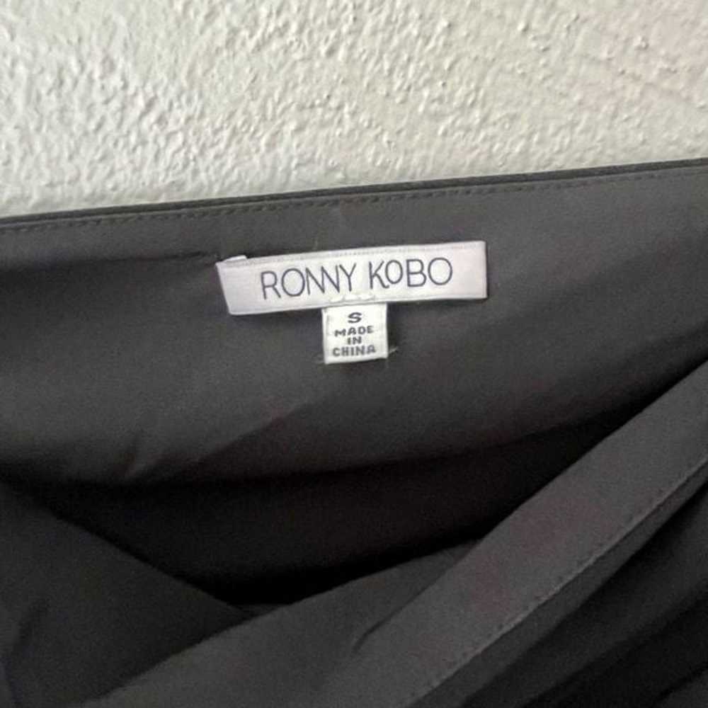 Ronny Kobo $468 Zarma Asymmetrical Ruched Dress O… - image 6