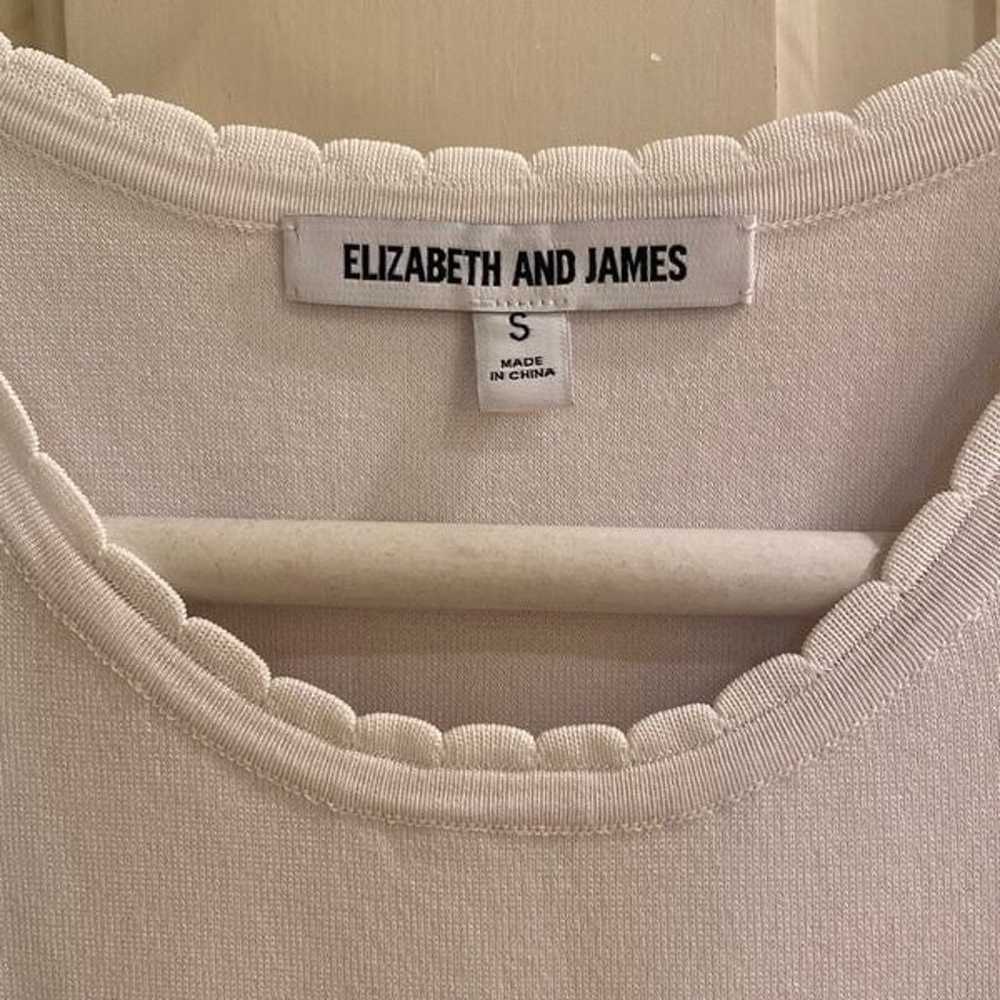 Elizabeth And James Capri Split Shoulder White Bo… - image 4