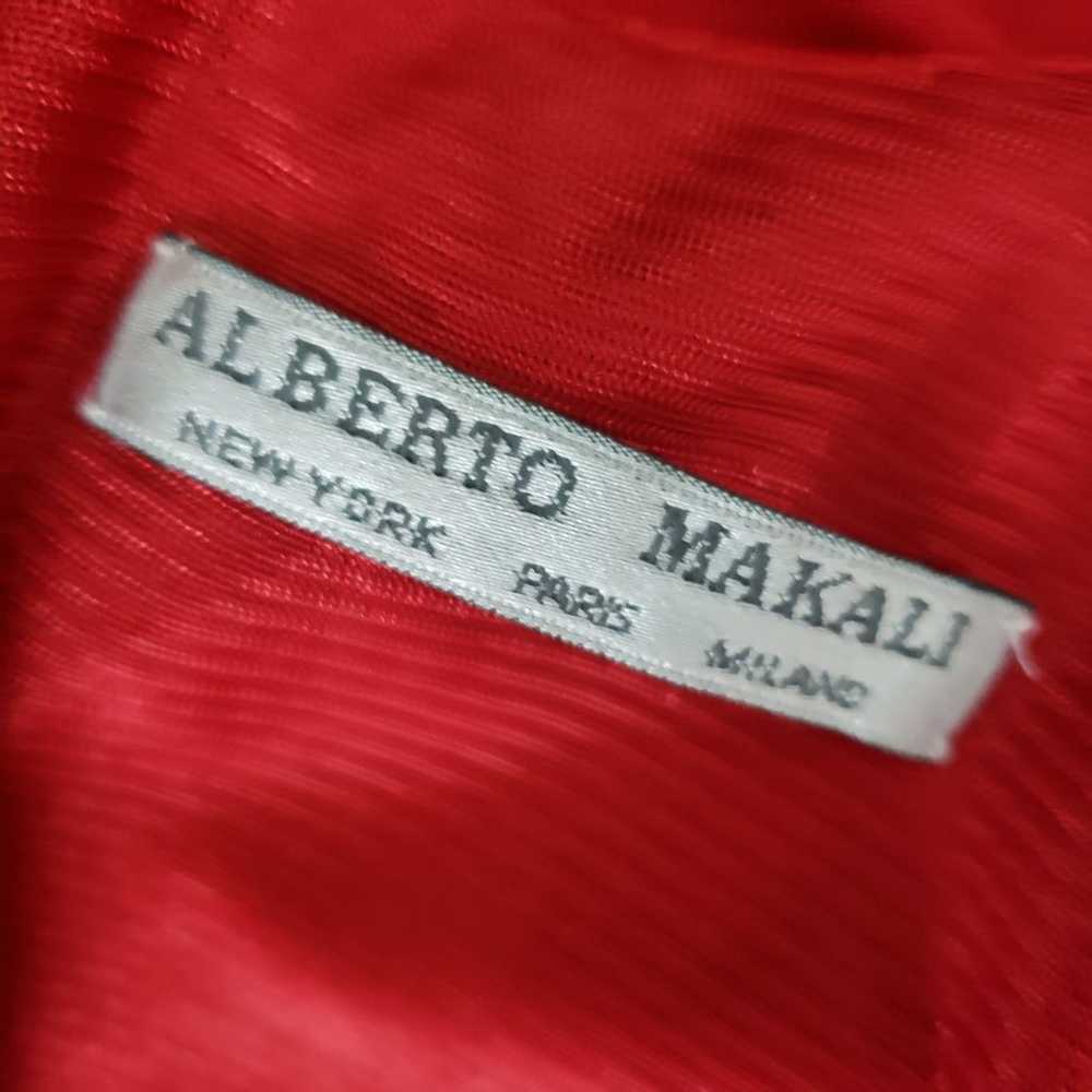 Vintage Alberto Makali Crystal Snake Red Jersey D… - image 2