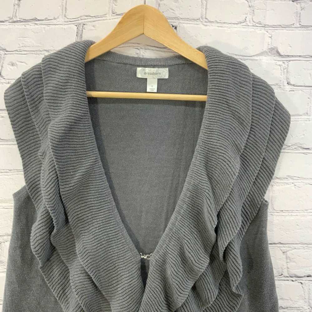 Vintage Dressbarn Sweater Vest Womens Sz L Knit G… - image 2