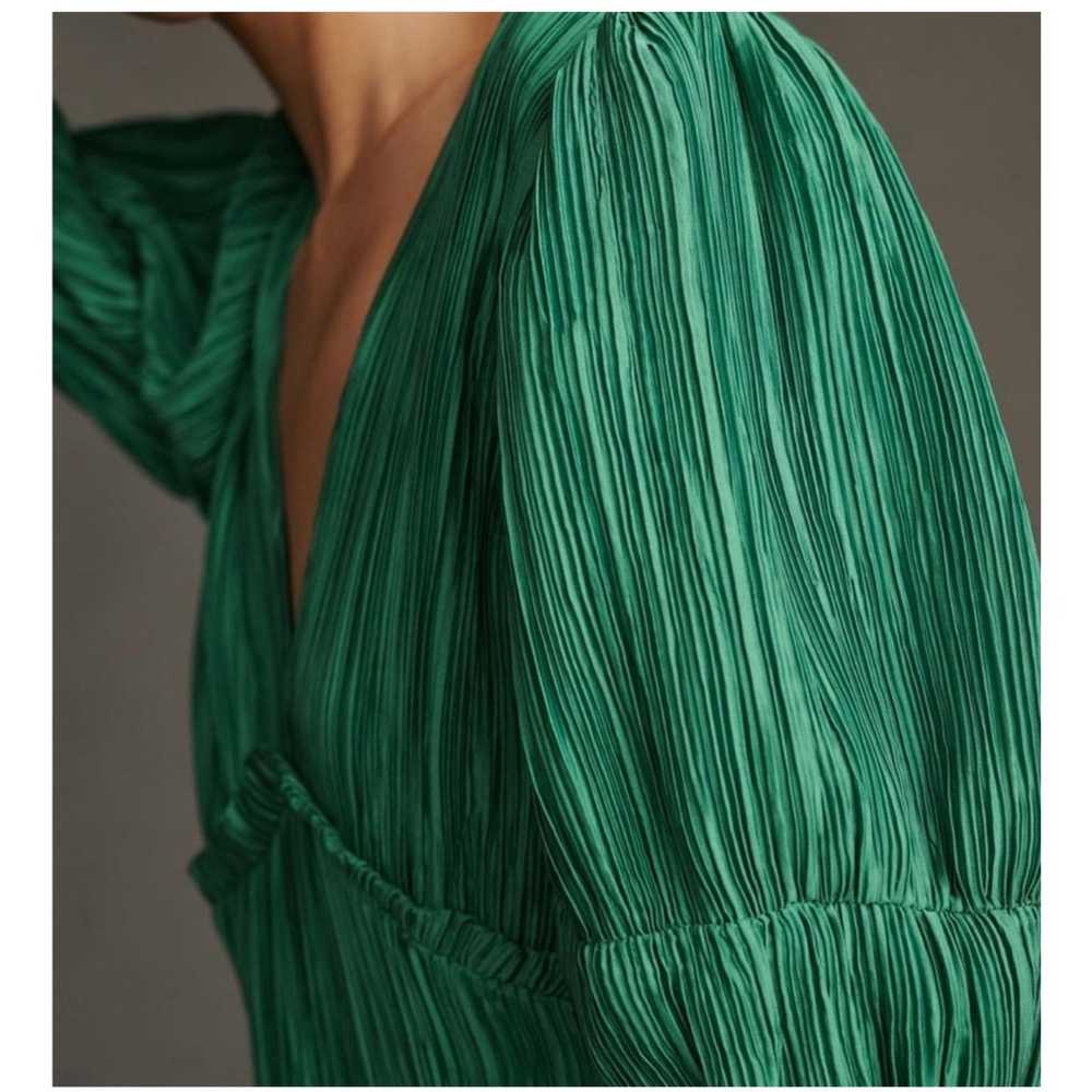 By Anthropologie V-Neck Pleated Slim Midi Dress, … - image 3