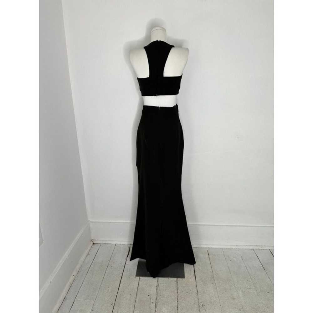 Fame And Partners Black Cut Out Criss Cross Maxi … - image 3