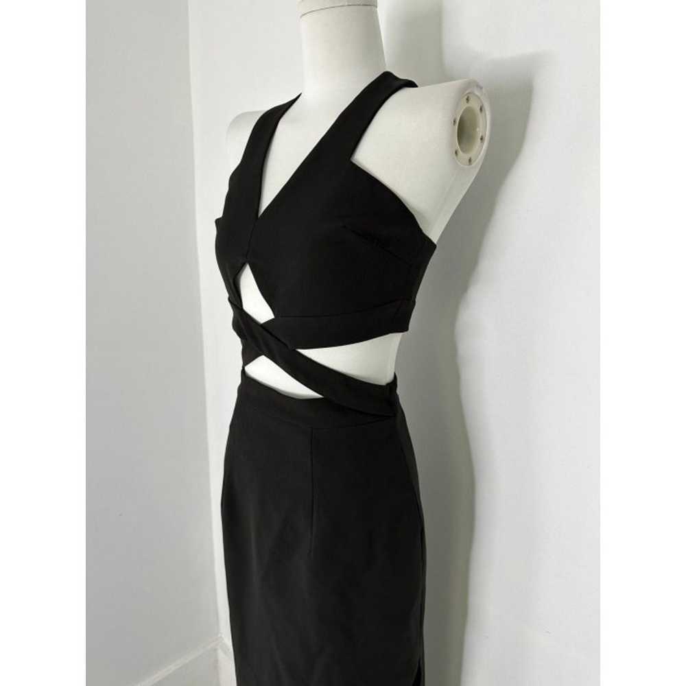 Fame And Partners Black Cut Out Criss Cross Maxi … - image 4