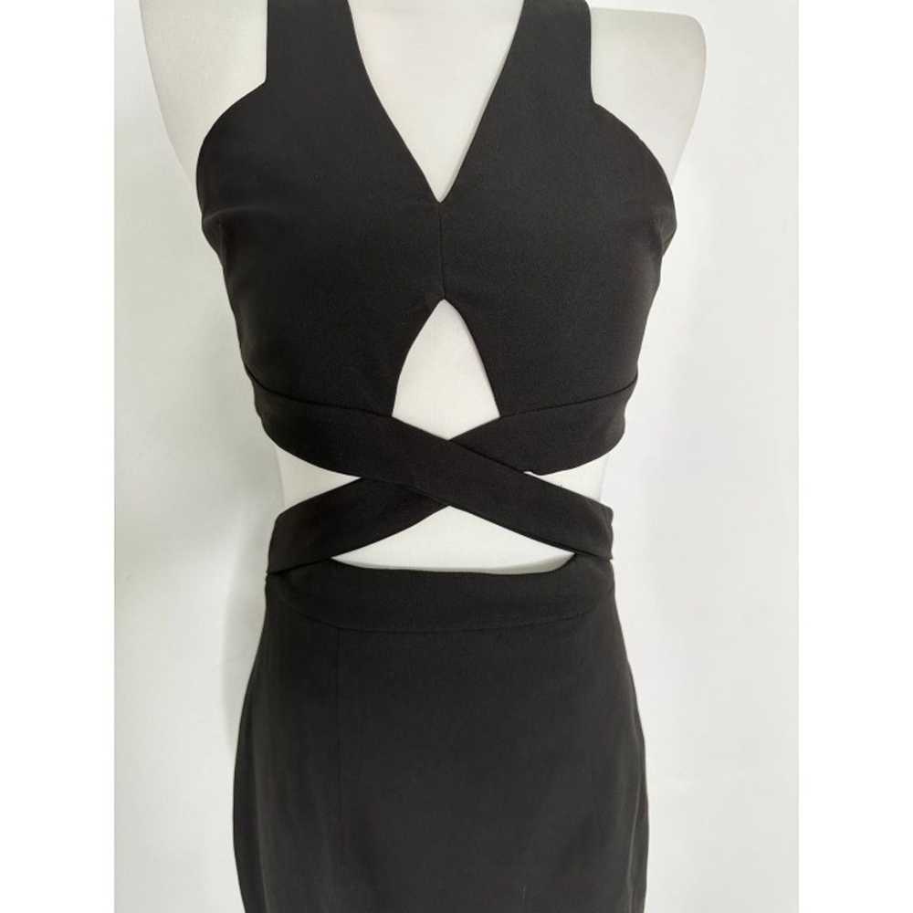 Fame And Partners Black Cut Out Criss Cross Maxi … - image 5