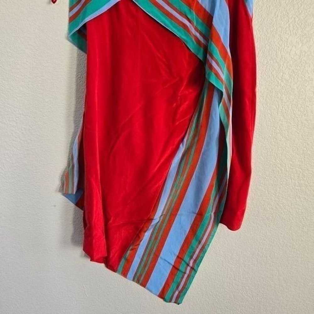 DVF Diane Von Furstenberg silk dress with asymmet… - image 4