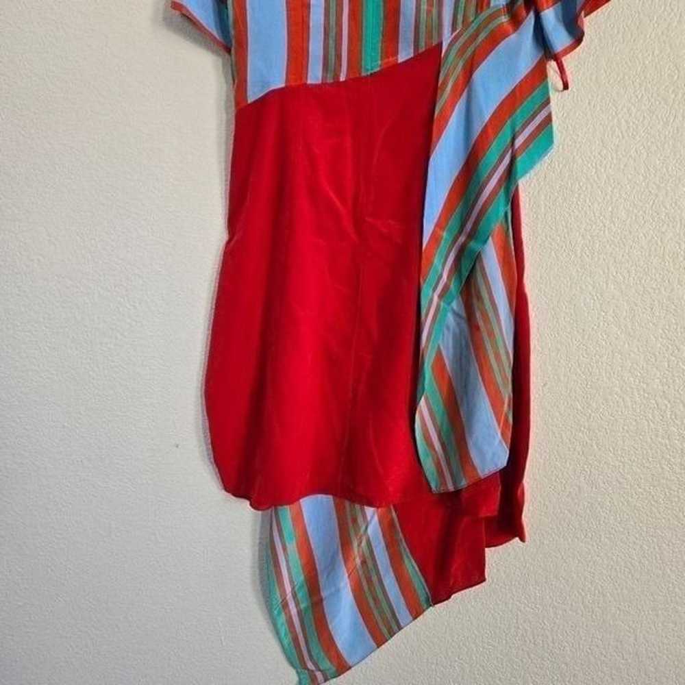 DVF Diane Von Furstenberg silk dress with asymmet… - image 8
