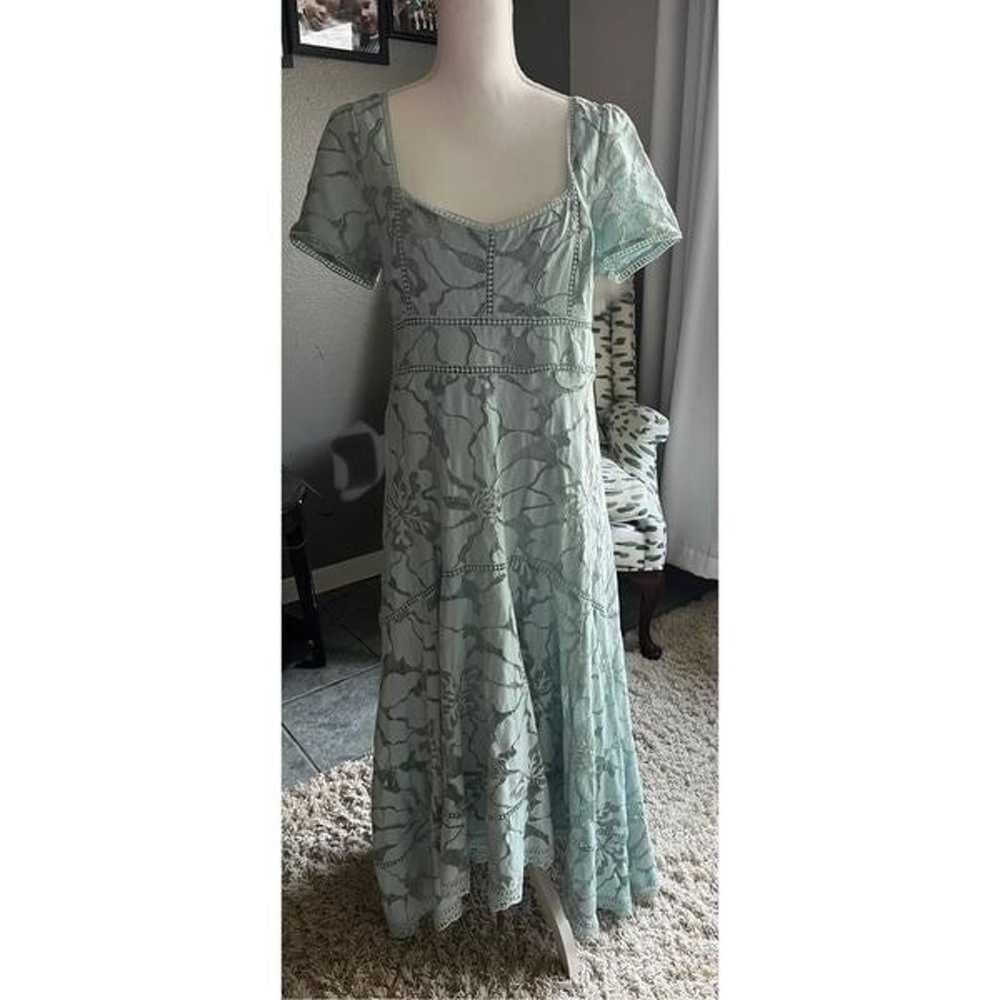By Anthropologie Slim Lace Maxi Dress Size 14 - image 2