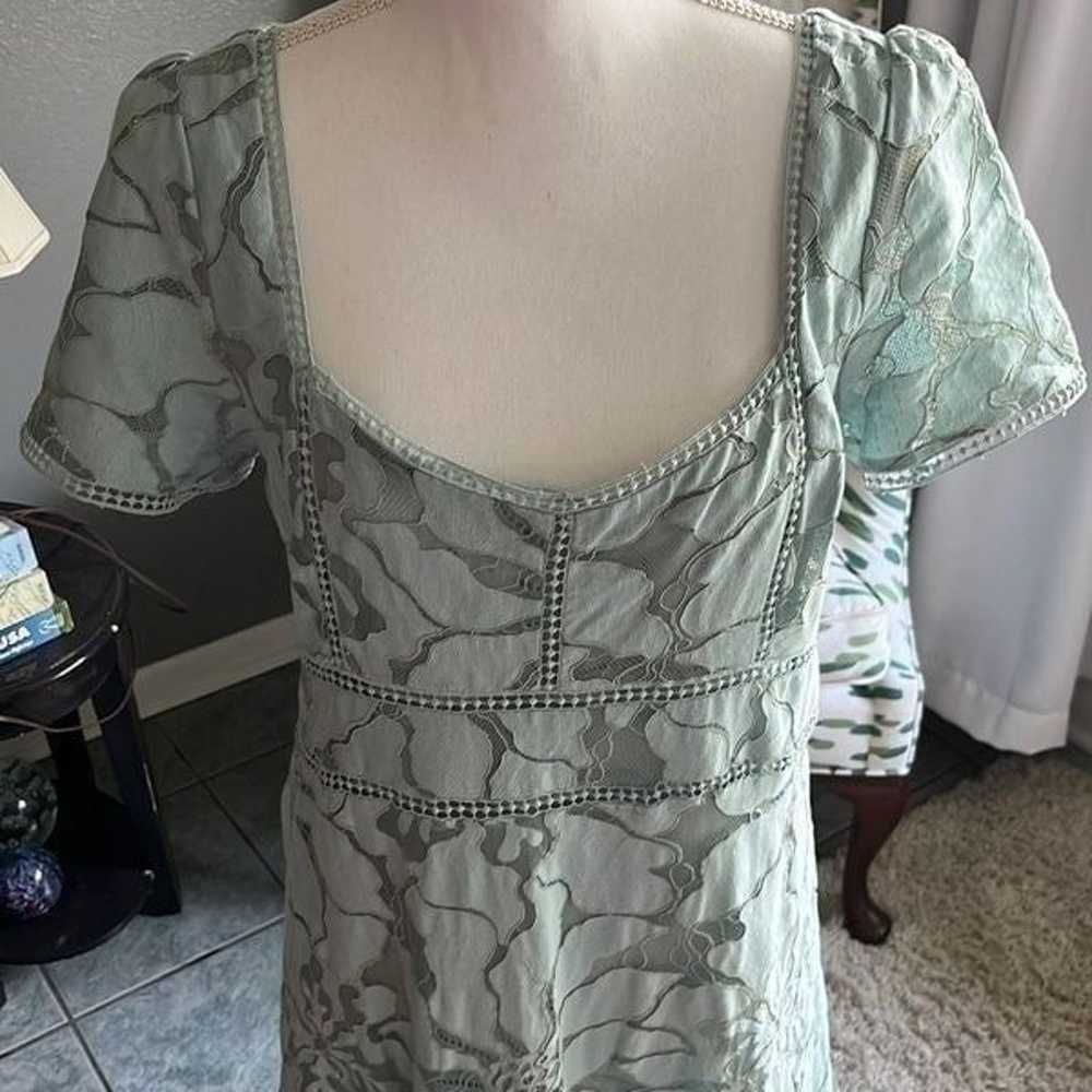 By Anthropologie Slim Lace Maxi Dress Size 14 - image 5