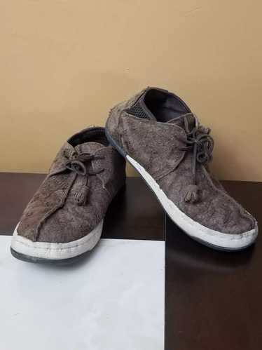 Visvim Rare Visvim brown suede textured shoes