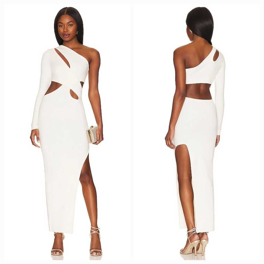 NBD Audrina Cut Out Maxi Dress in Ivory XS - image 1
