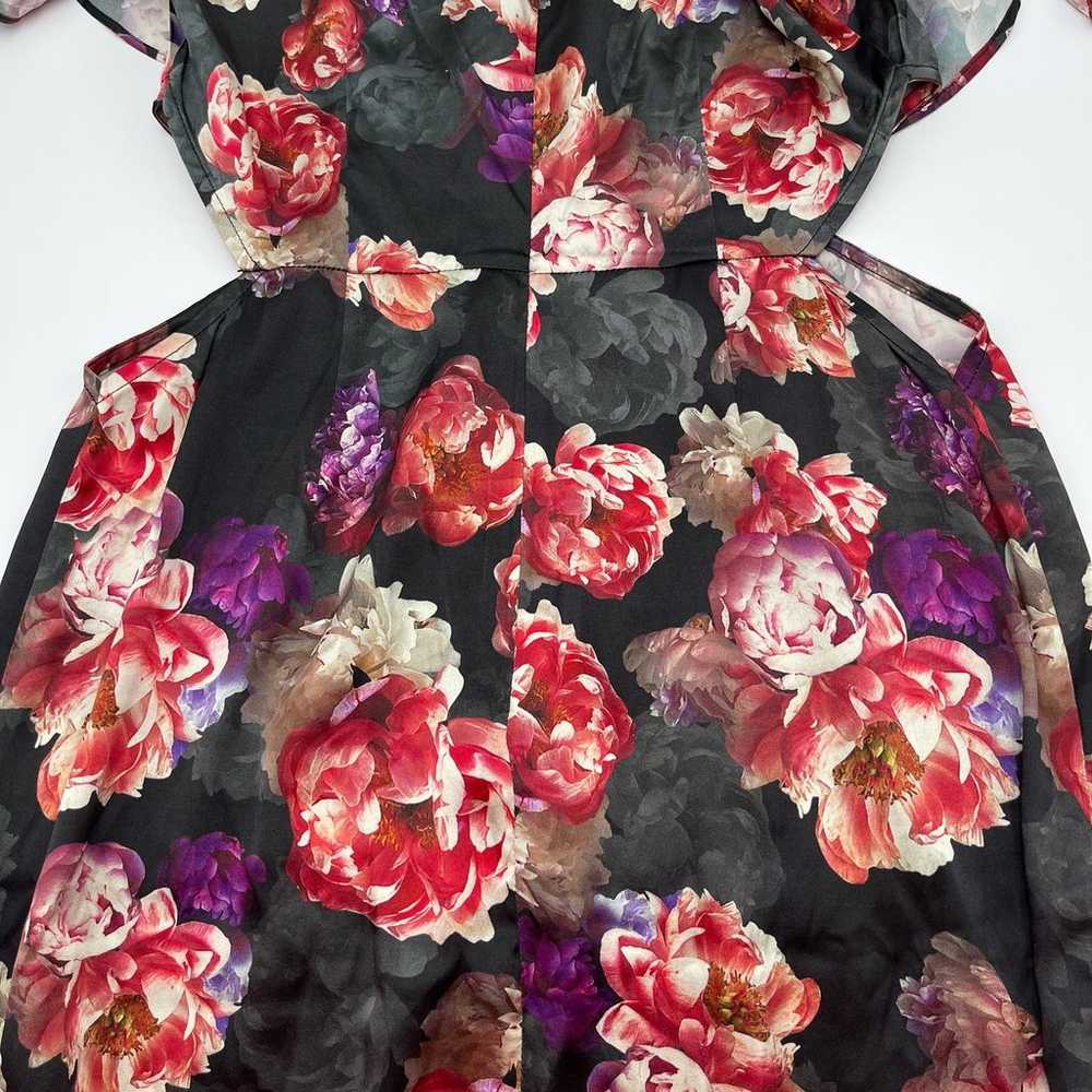 LPA x Revolve | Dark Floral Romantic Silk Cutout … - image 11