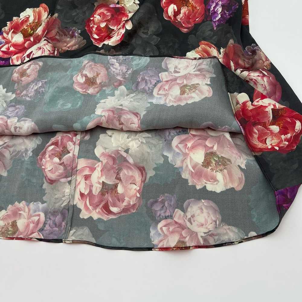 LPA x Revolve | Dark Floral Romantic Silk Cutout … - image 9