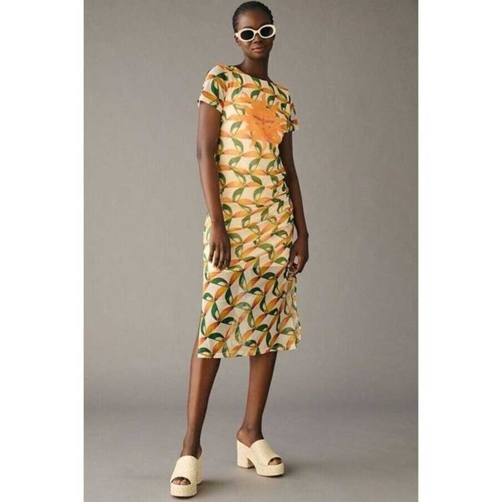 New Anthropologie Farm Rio Printed Mesh Dress Siz… - image 1