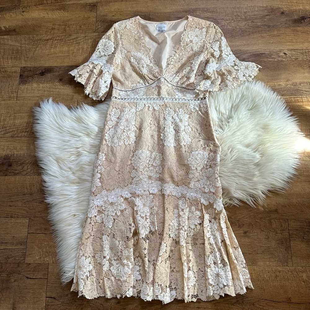 SAYLOR Lace Maggy Dress In Nude - image 3