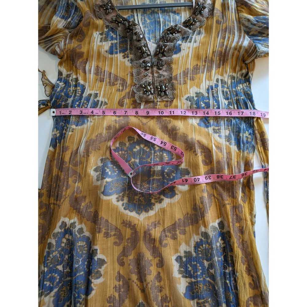 Komarov Dress Beaded Embellished Floral Midi Plea… - image 11