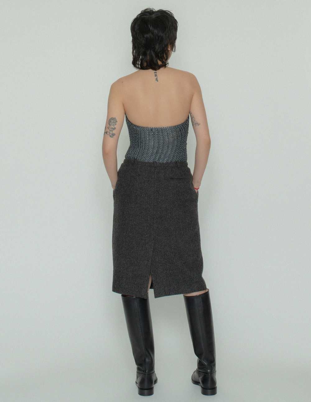 Hermès chevron cashmere skirt - image 3