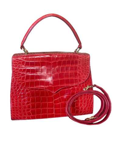 Plato Custom Red Alligator Purse with Crossbody St