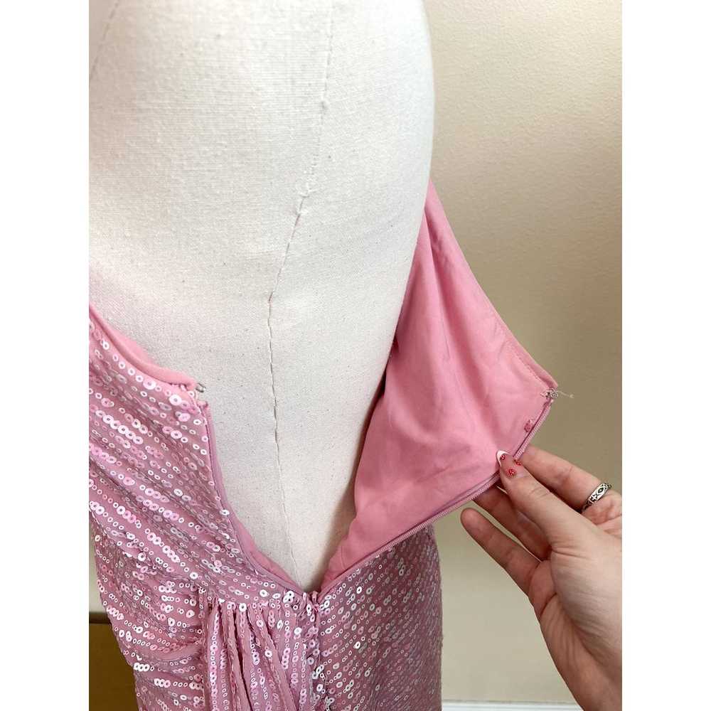 SAYLOR Nazila Pink Sequin One Shoulder Mini Dress… - image 6