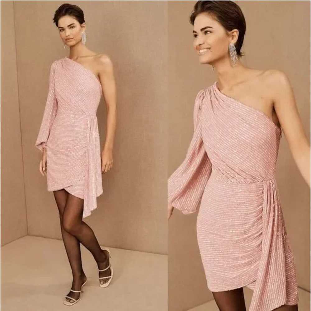 SAYLOR Nazila Pink Sequin One Shoulder Mini Dress… - image 8