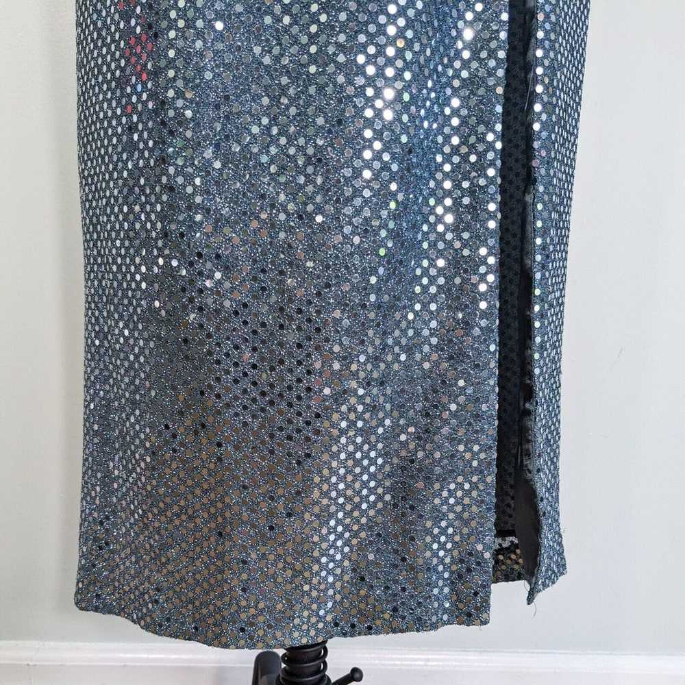 Vintage Prom Dress Maxi Gown 90S Y2K Sequin Rober… - image 7