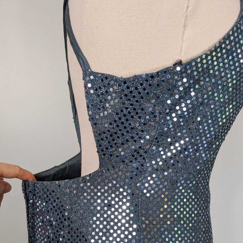 Vintage Prom Dress Maxi Gown 90S Y2K Sequin Rober… - image 8