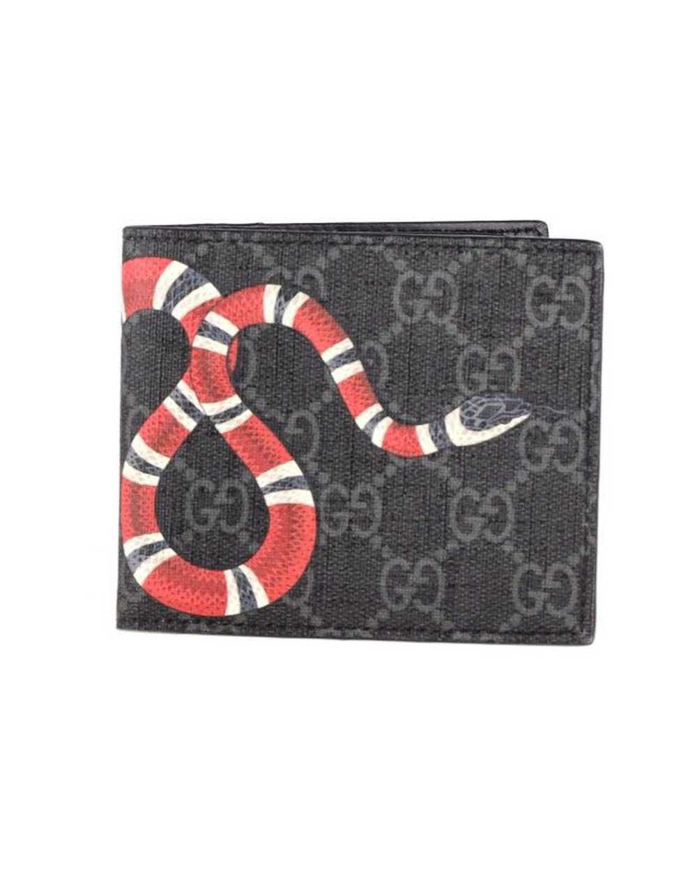 Product Details Gucci Grey Kingsnake Print GG Sup… - image 1