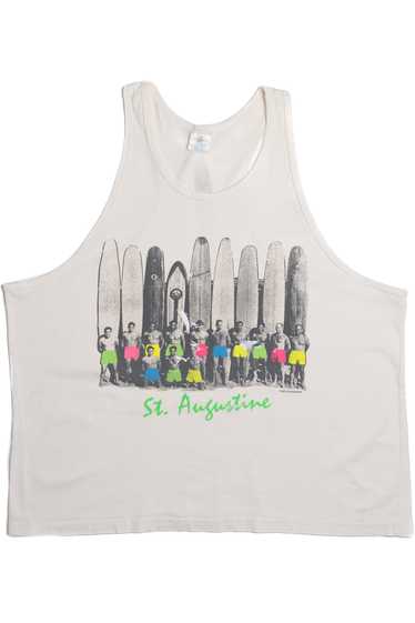 Vintage 1989 "St. Augustine" Surfing Tank Top T-Sh