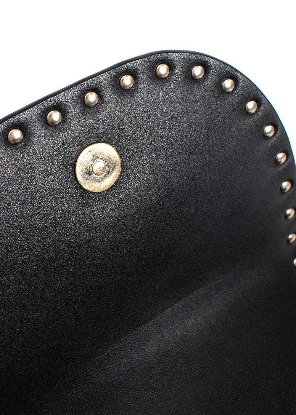 Managed by hewi Valentino Black Leather Vitello R… - image 10