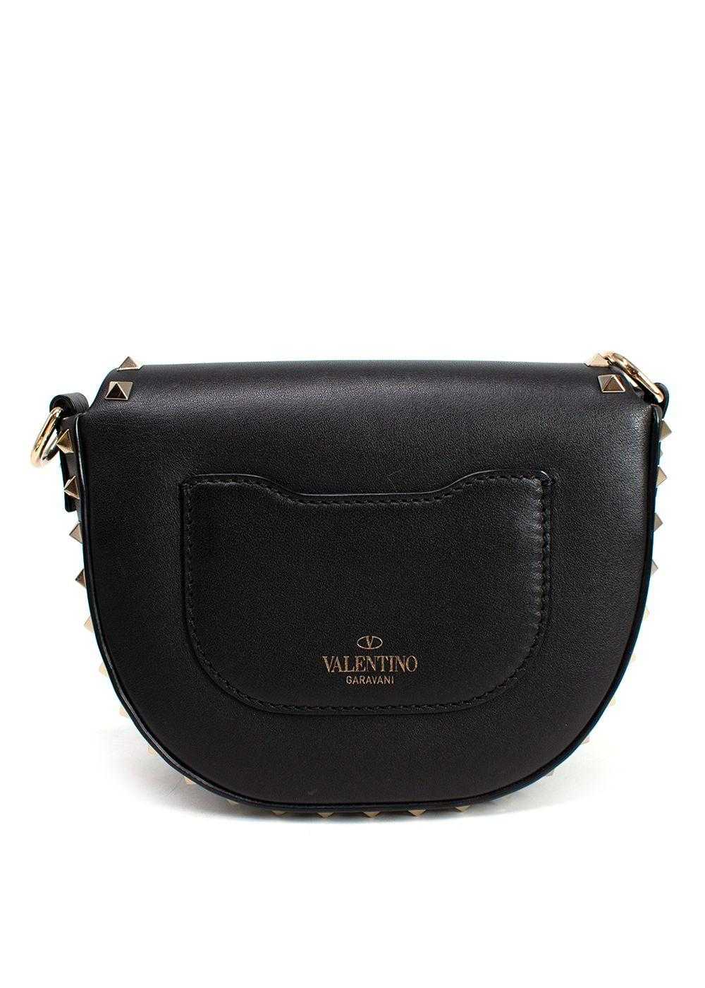 Managed by hewi Valentino Black Leather Vitello R… - image 2