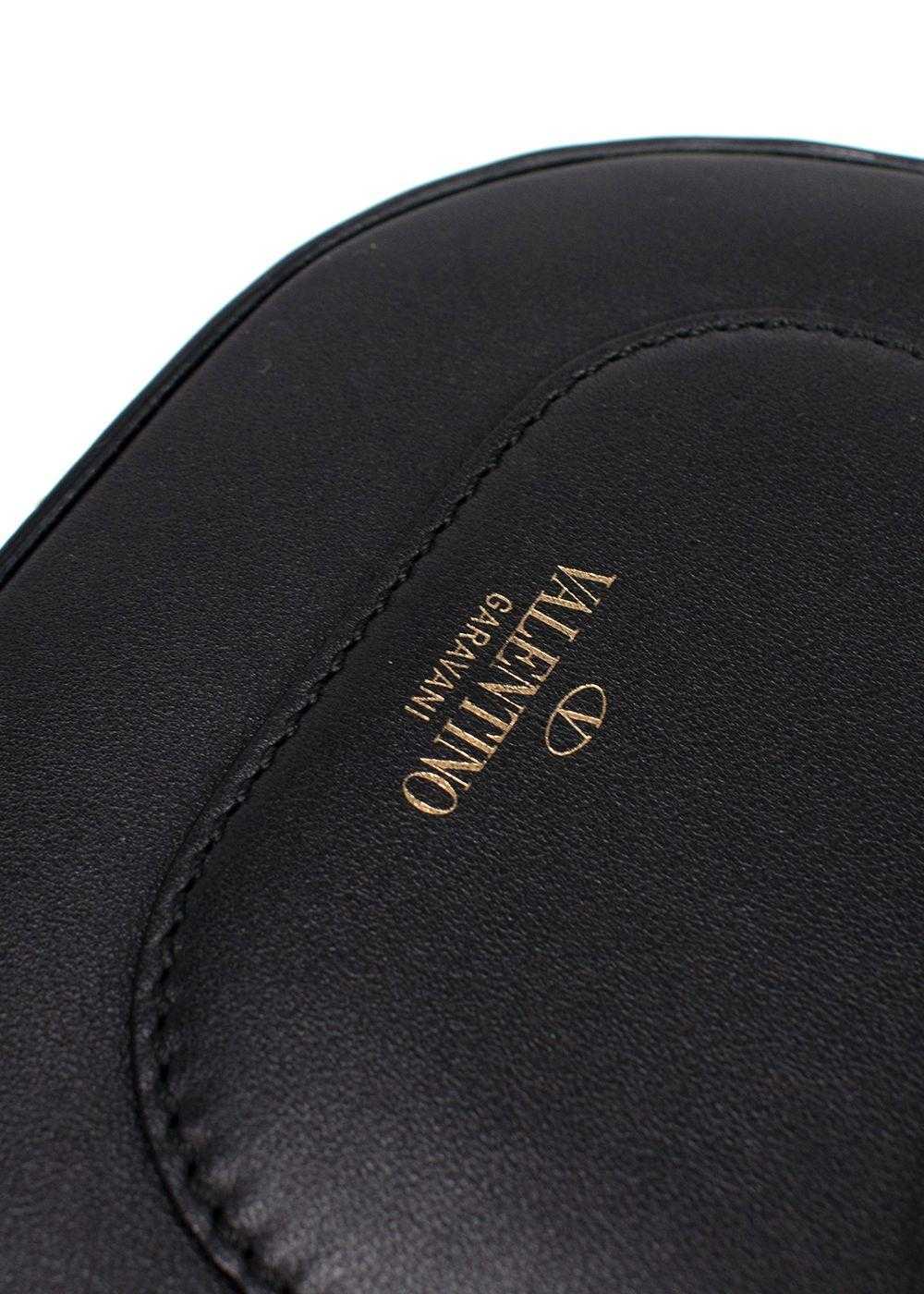 Managed by hewi Valentino Black Leather Vitello R… - image 8