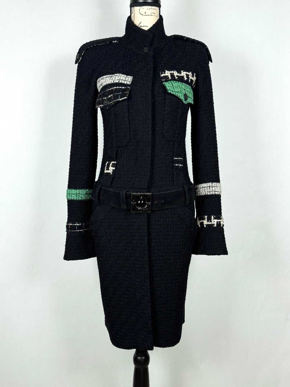 Product Details Chanel Black Lesage Tweed Belted … - image 3