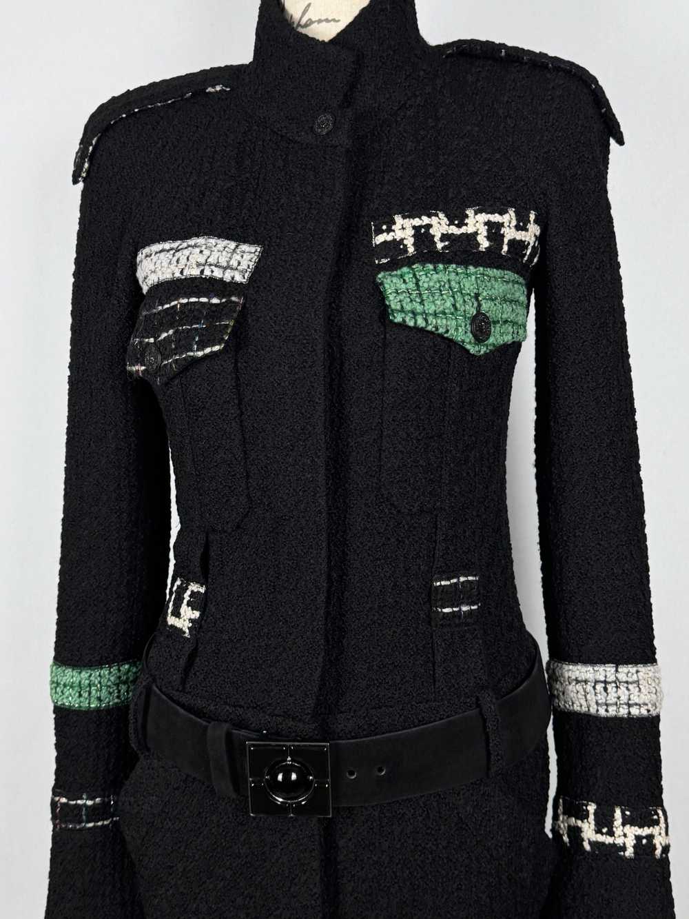 Product Details Chanel Black Lesage Tweed Belted … - image 6